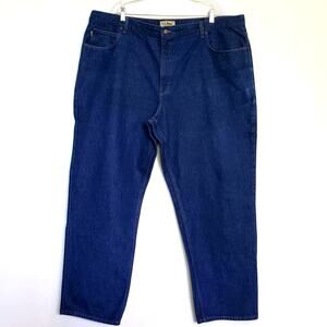 LL Bean Relaxed Fit Men's Big and Tall Jeans 46X32 Outdooor Gorpcore Rugged Fit